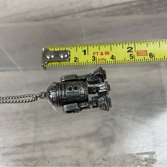 R2D2 Vintage Star Wars Necklace Enamel marked (c) 77 20th Century Fox - Picture 7 of 9